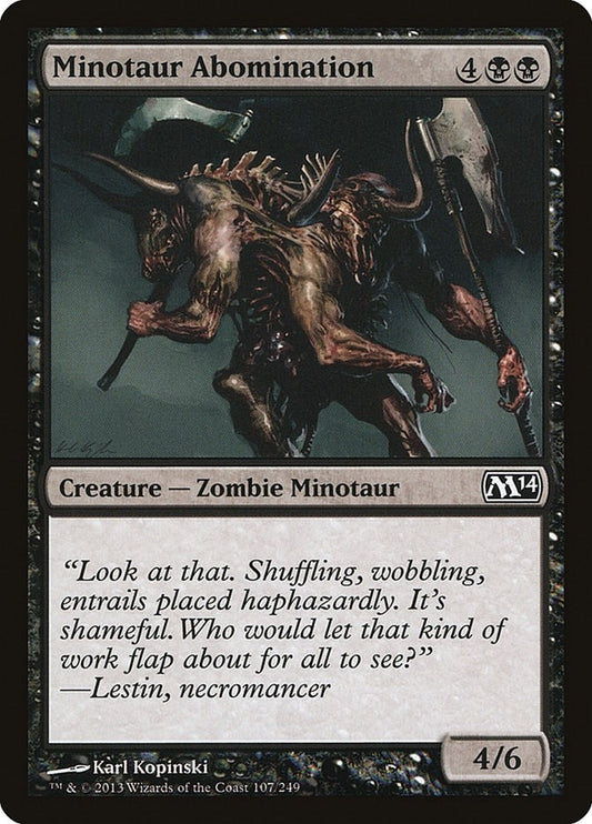 Image for Minotaur Abomination (107) (M14) - Magic: The Gathering