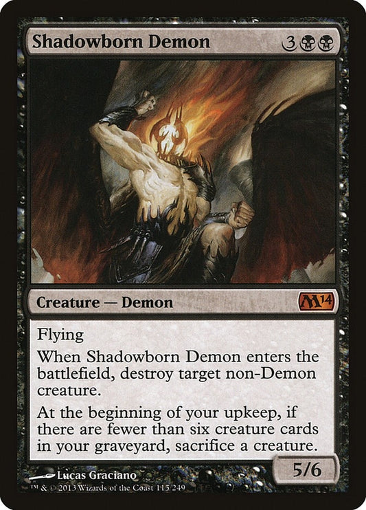 Image for Shadowborn Demon (115) (M14) - Magic: The Gathering