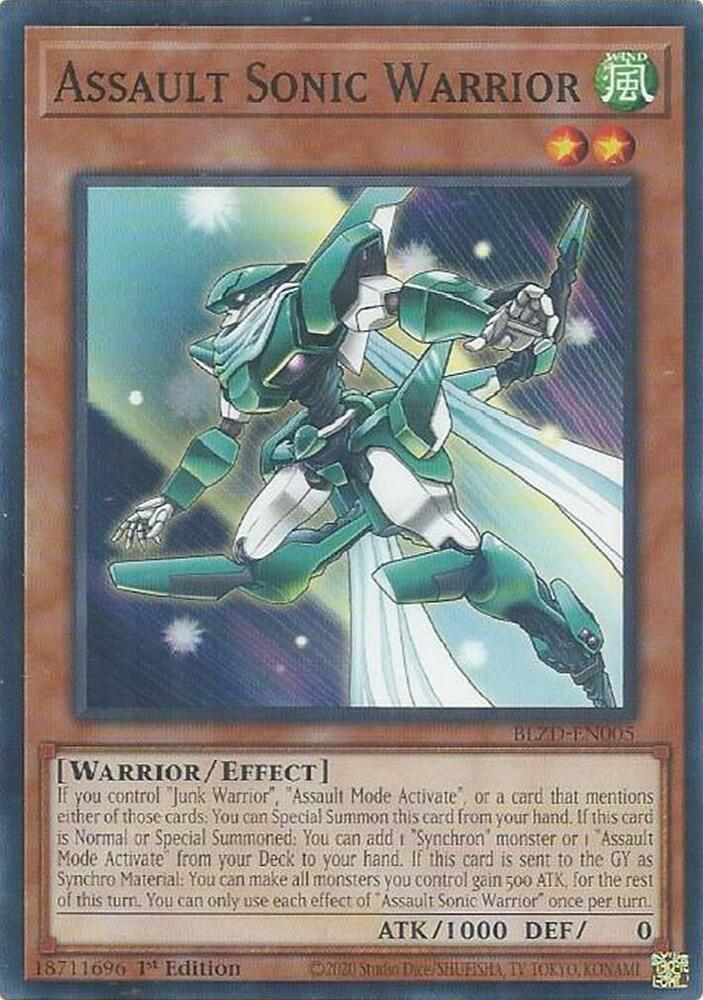 Assault Sonic Warrior (BLZD-EN005) (BLZD)
