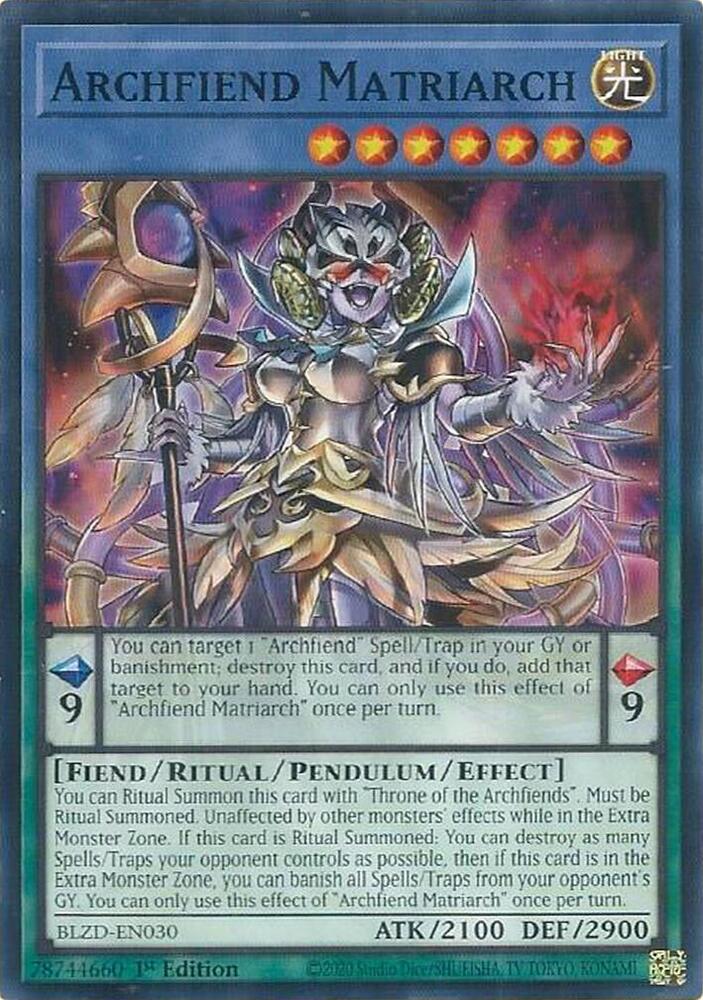 Archfiend Matriarch (BLZD-EN030) (BLZD)