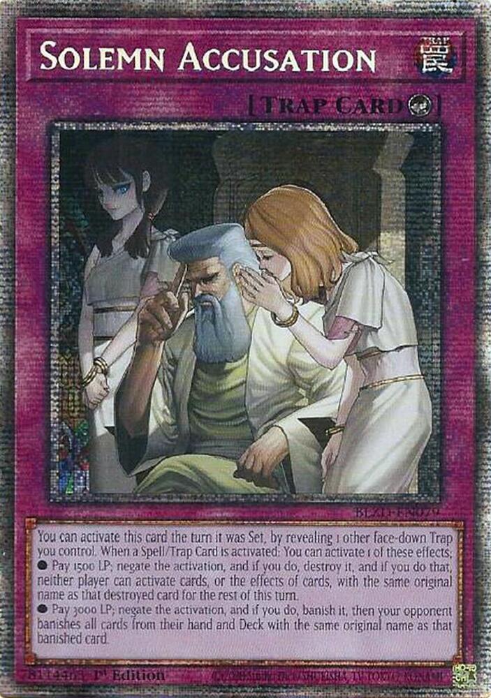 Solemn Accusation (Starlight Rare) (BLZD-EN079) (BLZD)