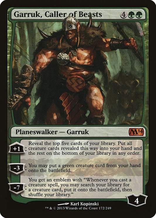 Image for Garruk, Caller of Beasts (172) (M14) - Magic: The Gathering