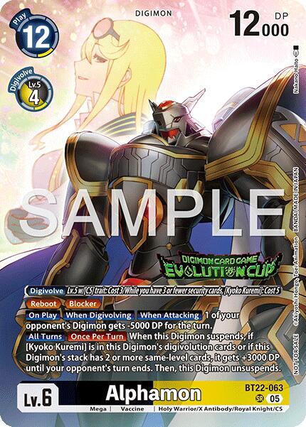 Alphamon (Evolution Cup 2026 Vol. 2) (BT22-063 SR) (BT-22)