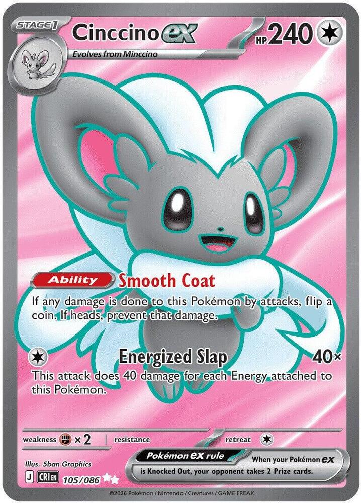 Cinccino ex - 105/086 (105/086) (CRI)