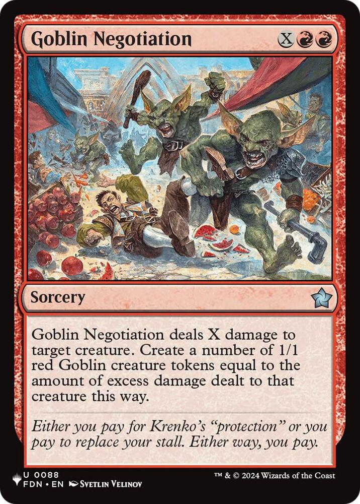 Goblin Negotiation (88) (LIST)