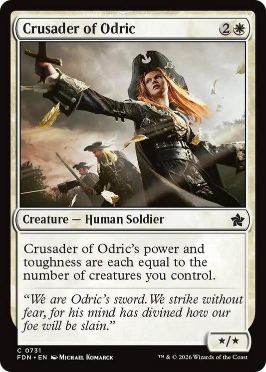Image for Crusader of Odric (0731) (731) (FDN) - Magic: The Gathering