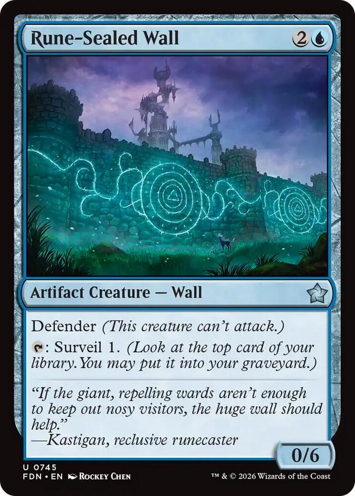 Rune-Sealed Wall (0745) (745) (FDN)