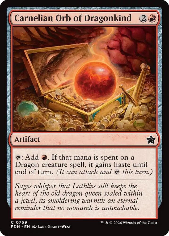 Carnelian Orb of Dragonkind (0759) (759) (FDN)