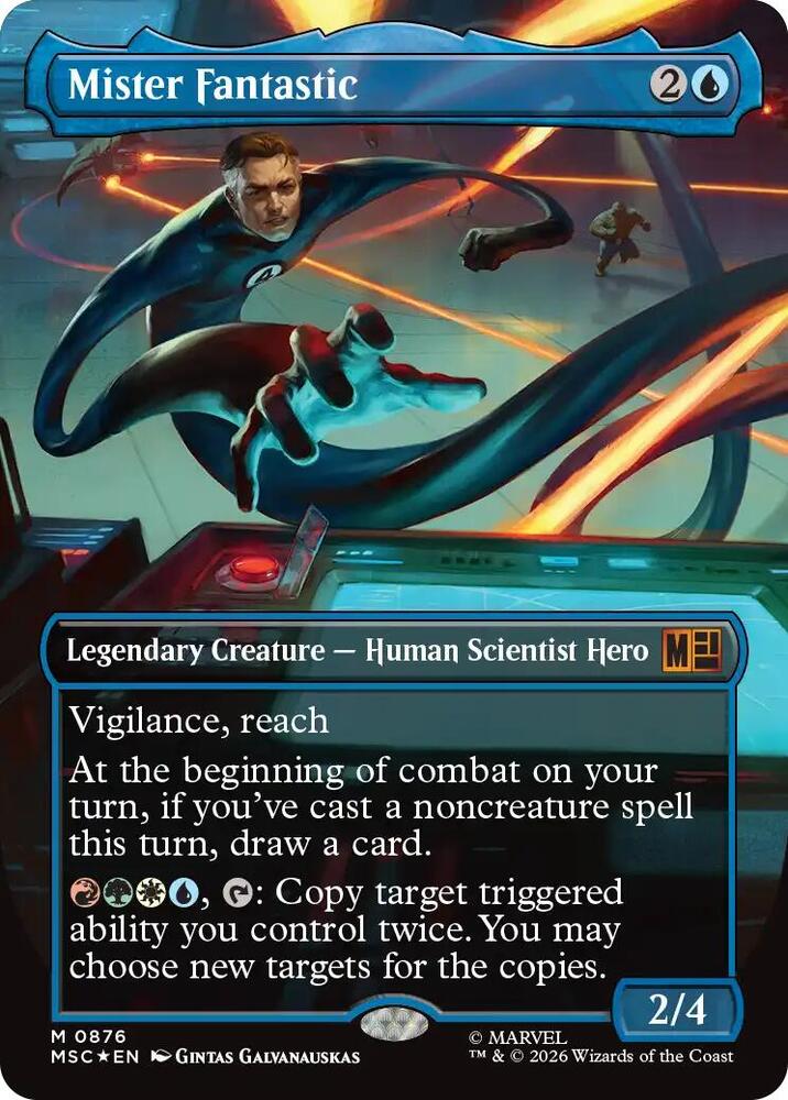 Mister Fantastic (Borderless) (Surge Foil) (876) (MSC)
