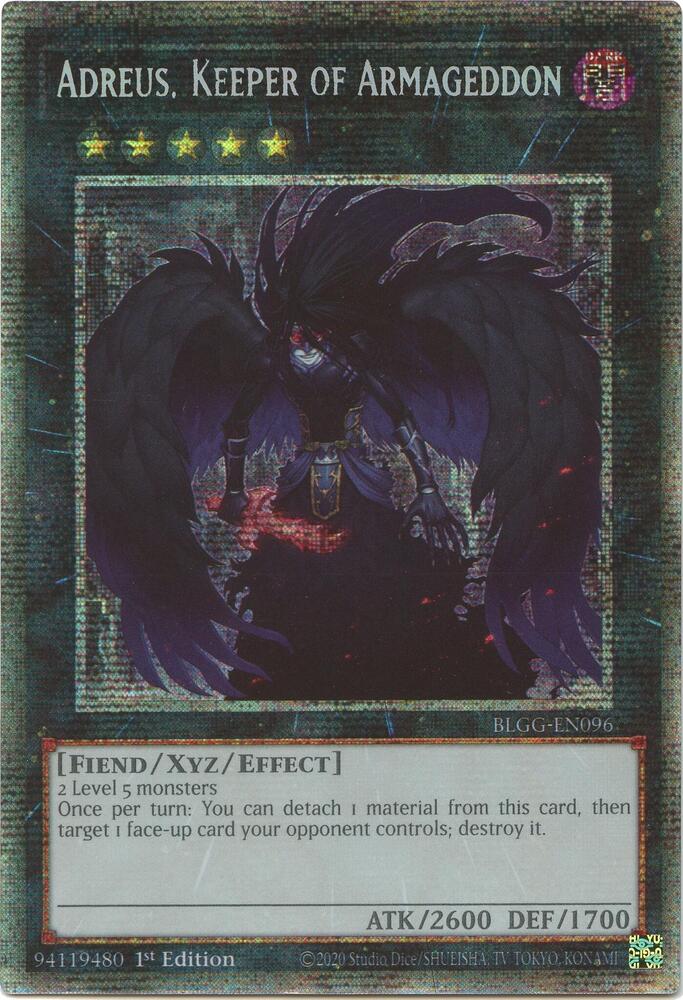 Adreus, Keeper of Armageddon (Starlight Rare) (BLGG-EN096) (BLGG)