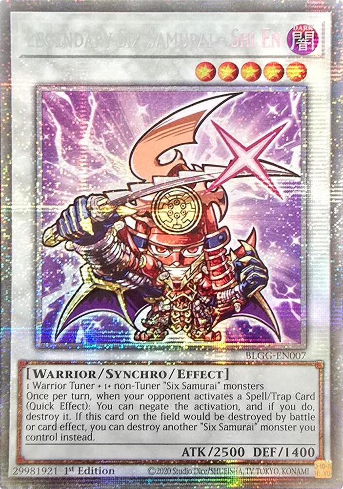 Legendary Six Samurai - Shi En (Starlight Rare) (BLGG-EN007) (BLGG)