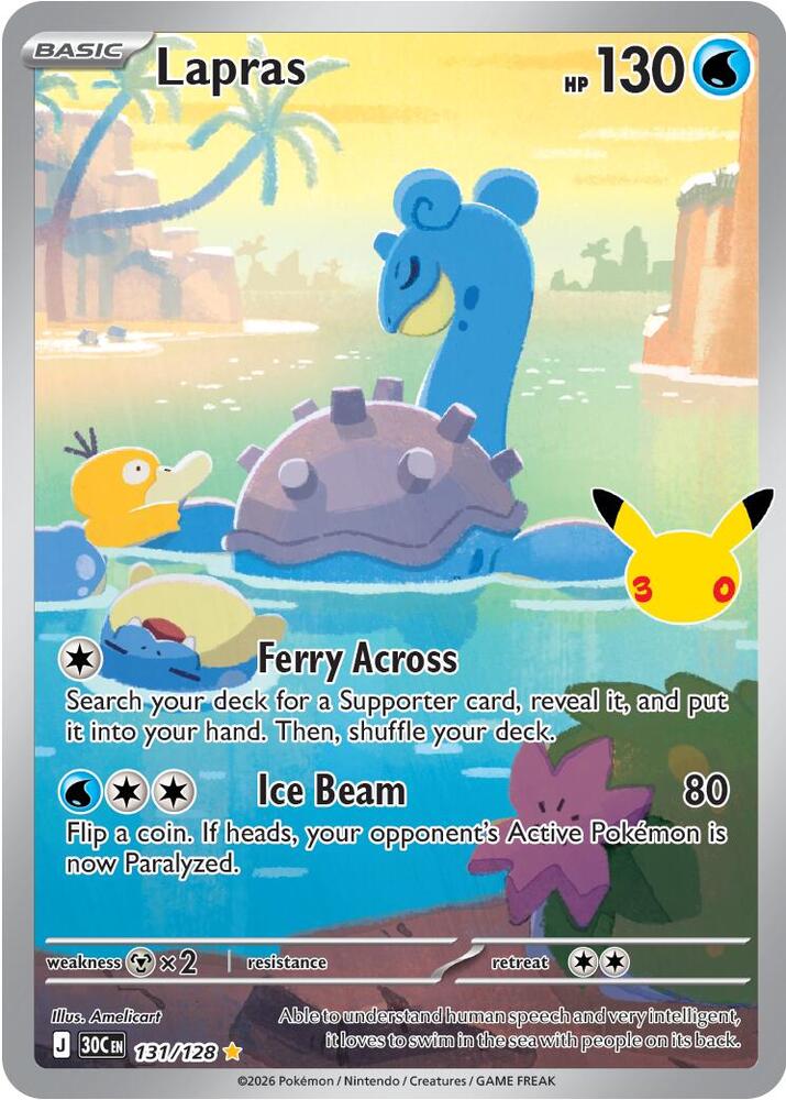 Lapras - 131/128 (131/128) (30C)