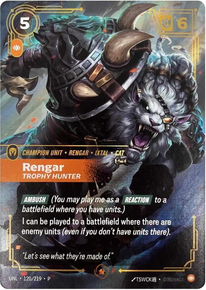 Rengar, Trophy Hunter (120/219) (OPP)