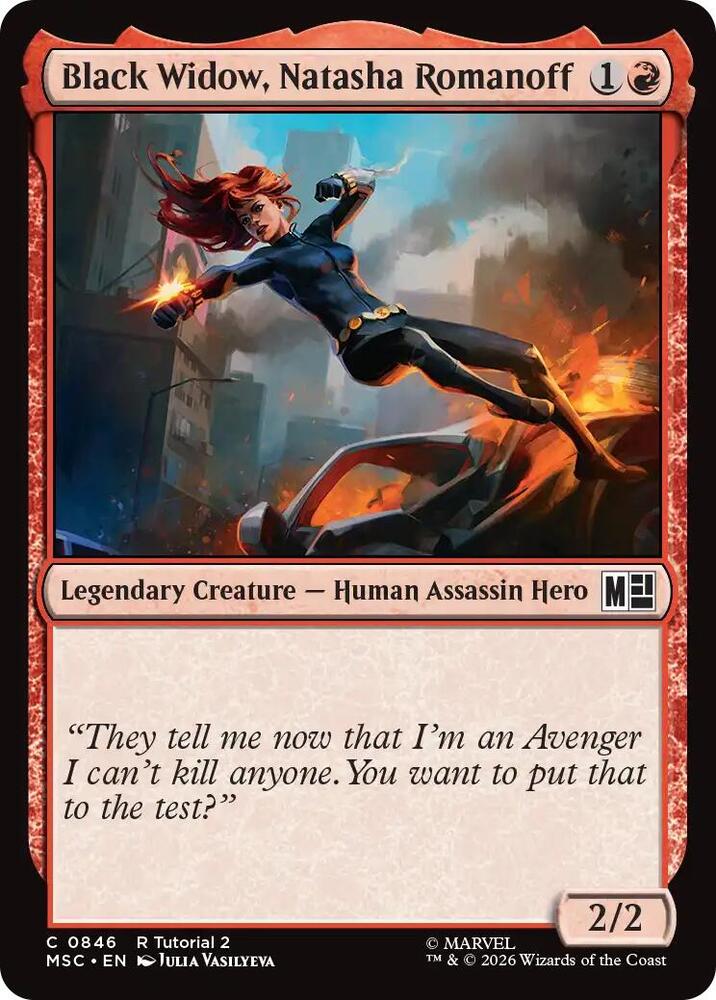 Black Widow, Natasha Romanoff (0846) (846) (MSC)