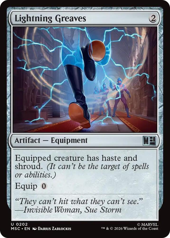 Lightning Greaves (Surge Foil) (202) (MSC)