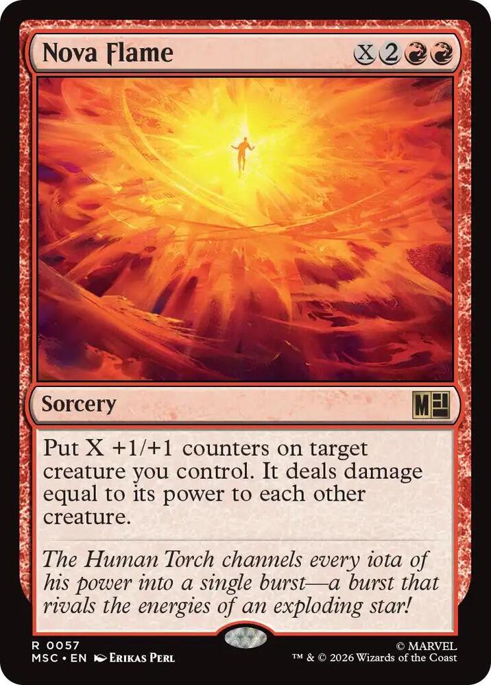 Nova Flame (Surge Foil) (57) (MSC)