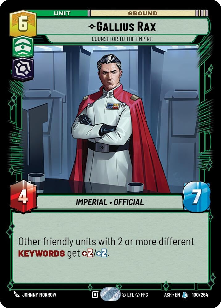 Gallius Rax - Counselor to the Empire (100/264) (ASH)