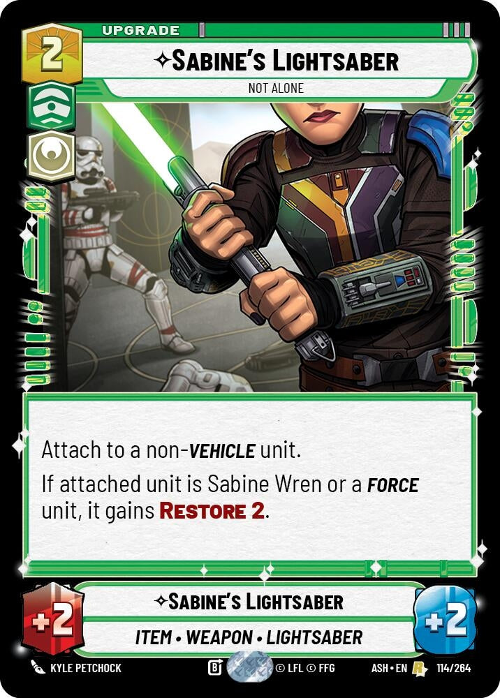 Sabine's Lightsaber - Not Alone (114/264) (ASH)