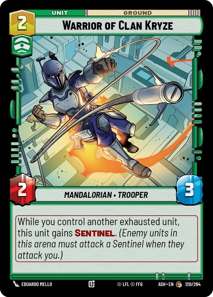 Warrior of Clan Kryze (120/264) (ASH)