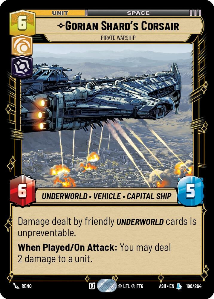 Gorian Shard's Corsair - Pirate Warship (196/264) (ASH)