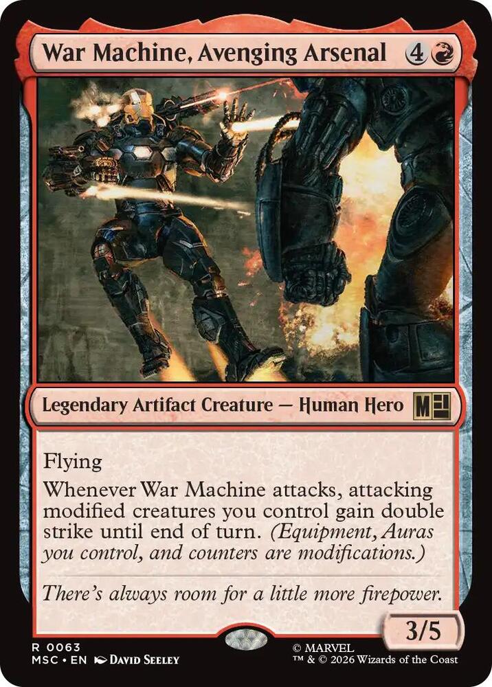 War Machine, Avenging Arsenal (Surge Foil) (63) (MSC)