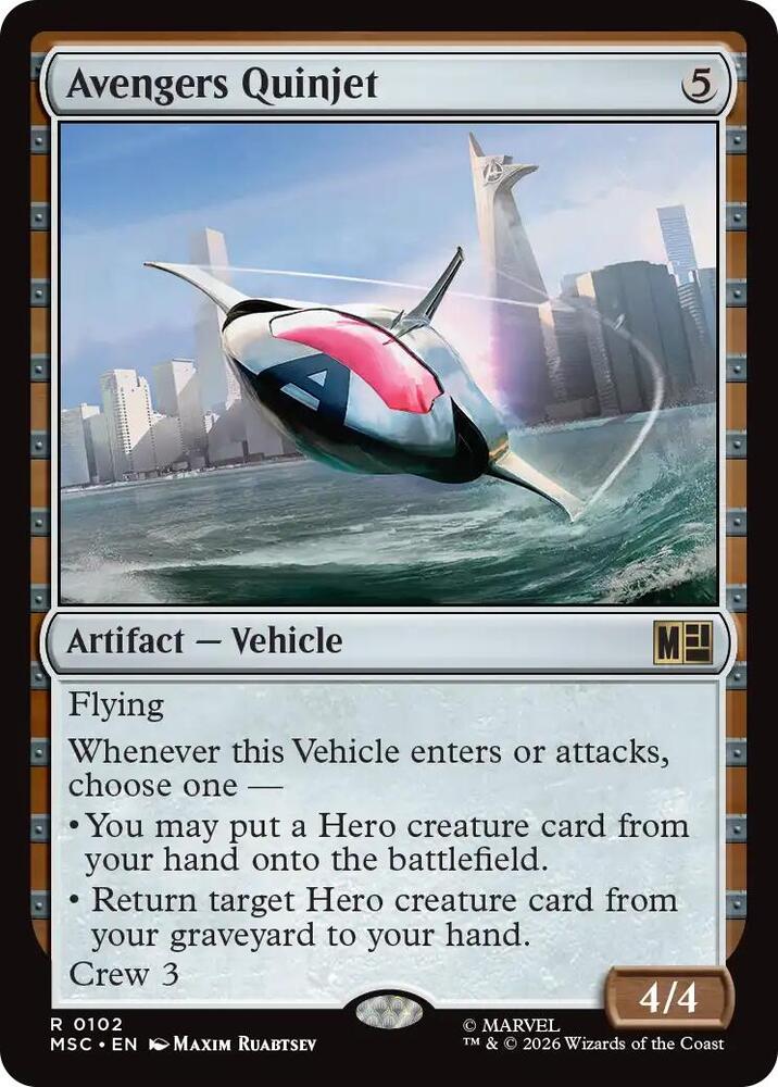 Avengers Quinjet (Surge Foil) (102) (MSC)