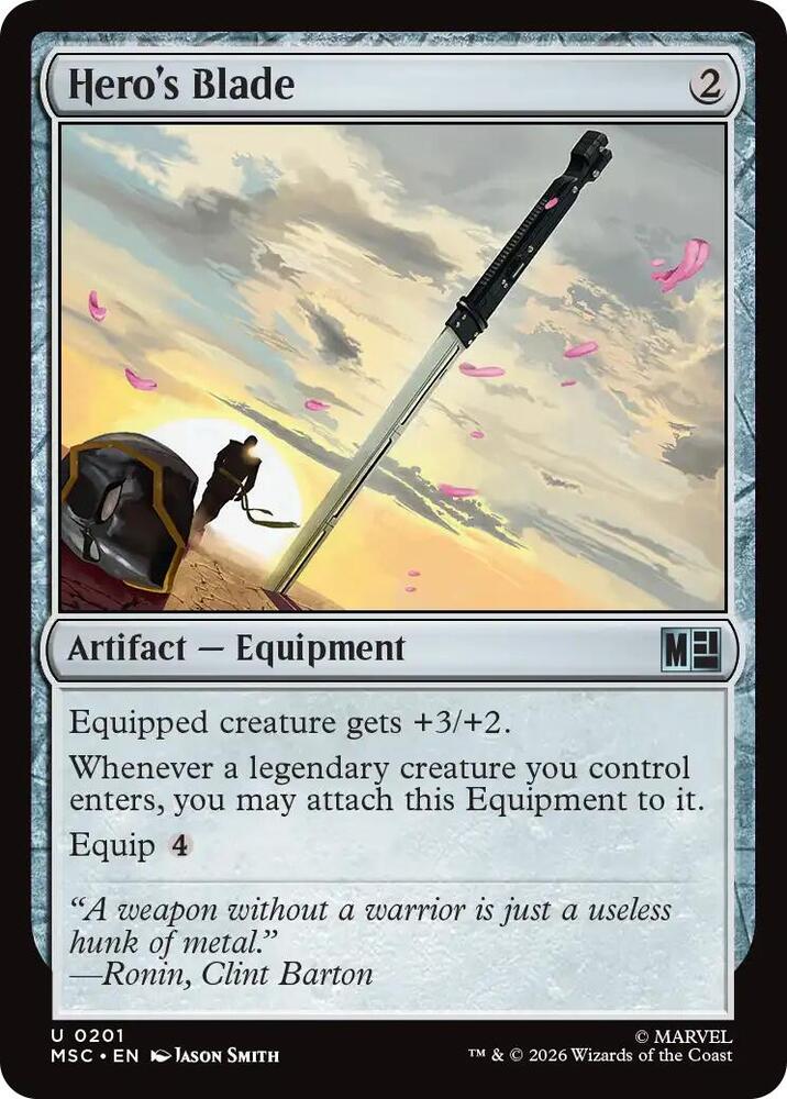 Hero's Blade (Surge Foil) (201) (MSC)