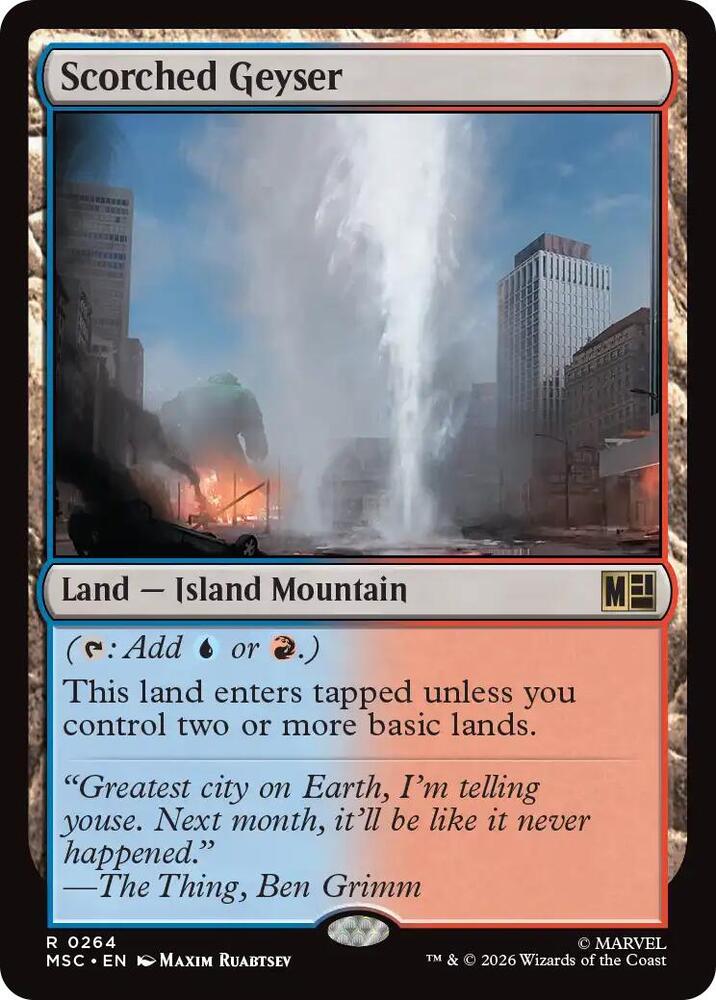 Scorched Geyser (Surge Foil) (264) (MSC)