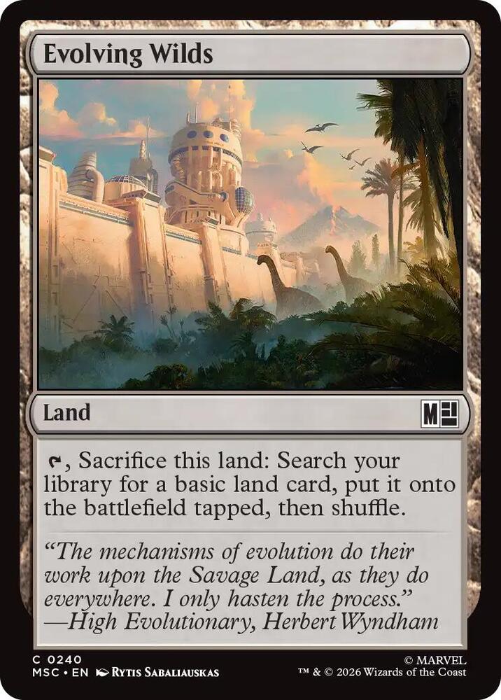Evolving Wilds (Surge Foil) (240) (MSC)