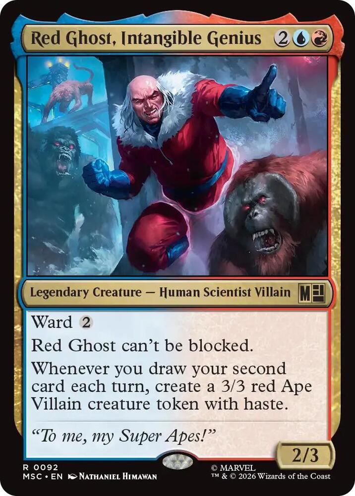 Red Ghost, Intangible Genius (Surge Foil) (92) (MSC)