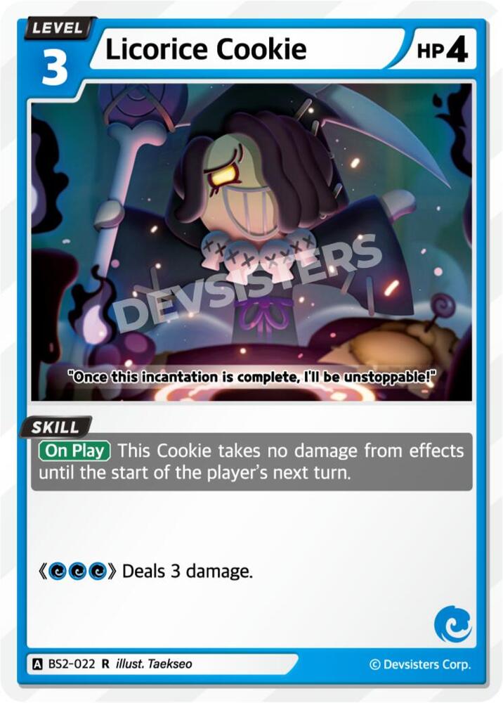 Licorice Cookie (BS2-022) (BS1-BS2)