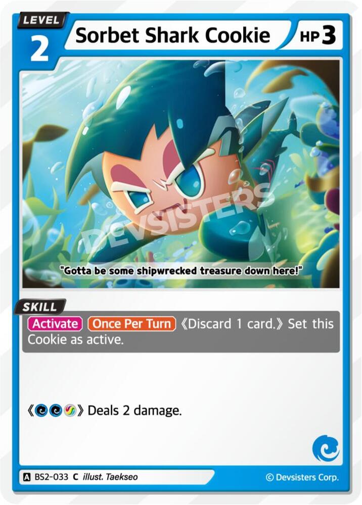 Sorbet Shark Cookie (BS2-033) (BS1-BS2)