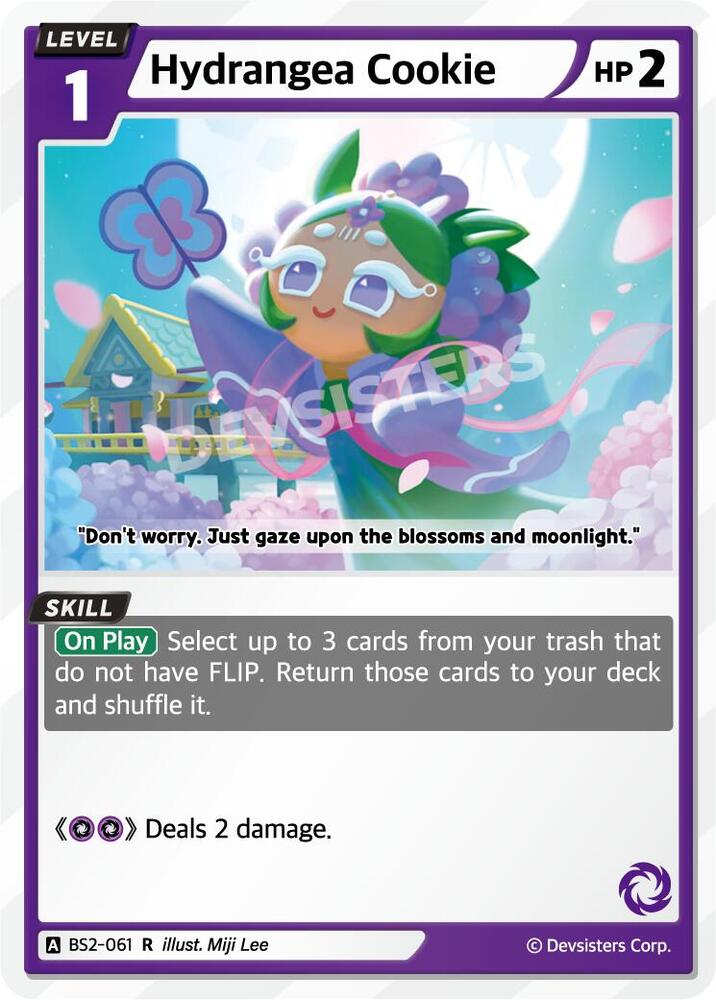 Hydrangea Cookie (BS2-061) (BS1-BS2)