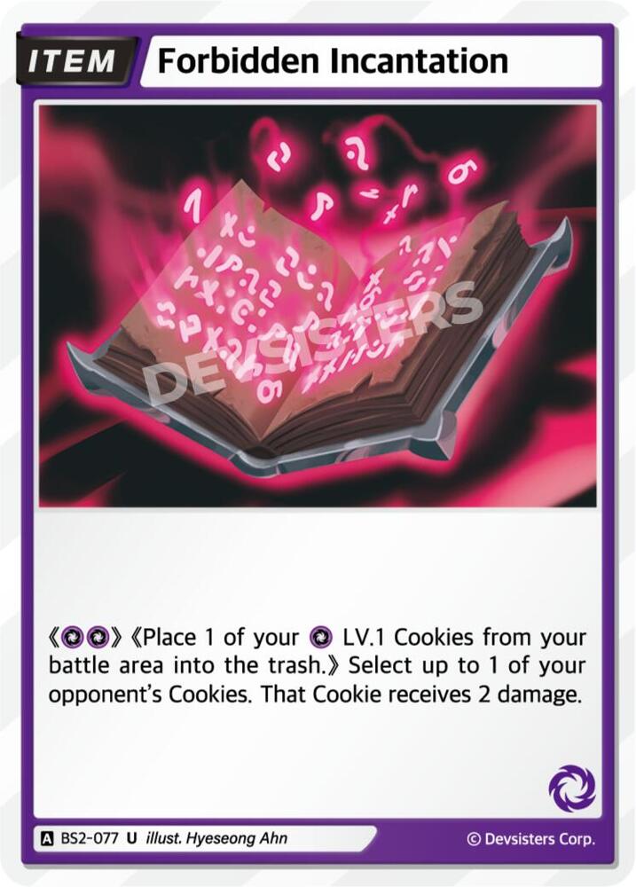 Forbidden Incantation (BS2-077) (BS1-BS2)