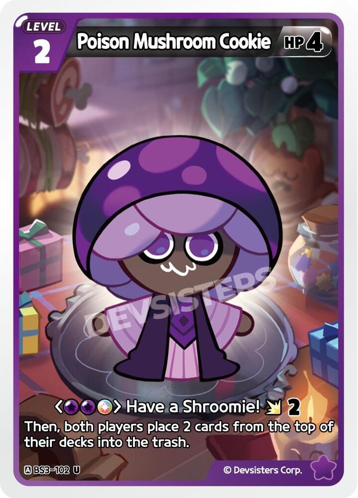 Poison Mushroom Cookie (BS3-102) (BS3-BS4)