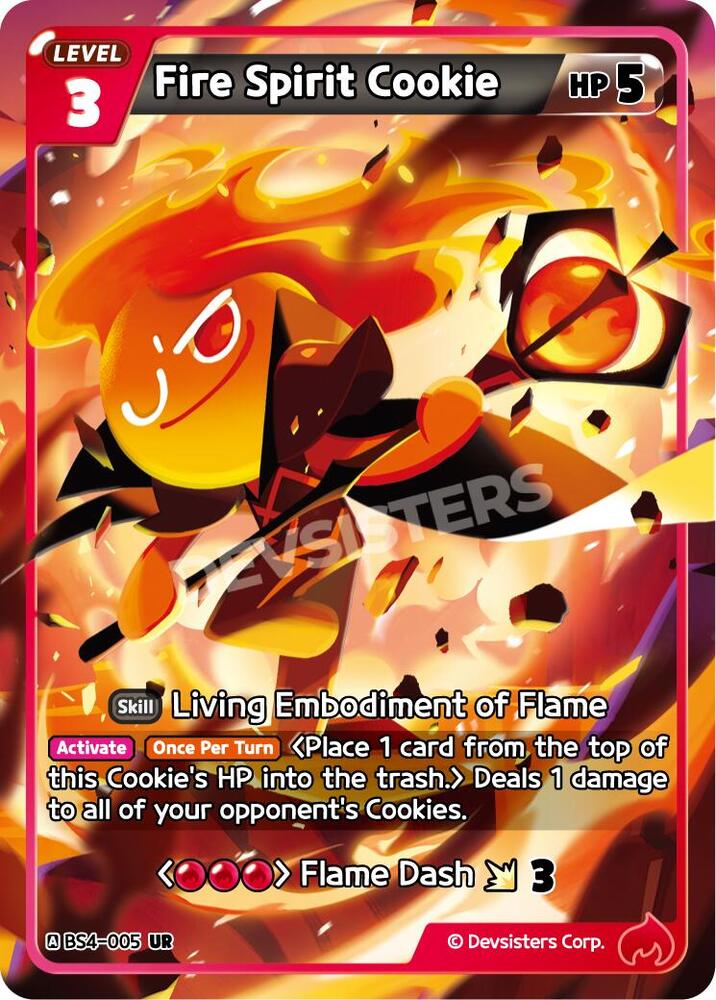 Fire Spirit Cookie (BS4-005) (BS3-BS4)