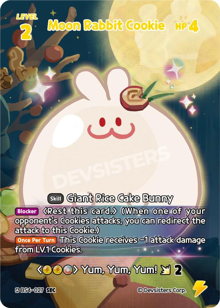 Moon Rabbit Cookie (027) (SEC) (BS4-027) (BS3-BS4)
