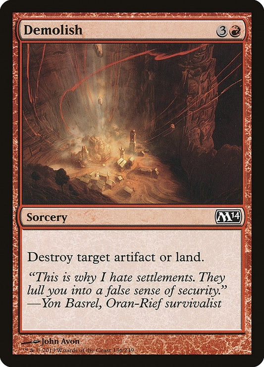 Image for Demolish (136) (M14) - Magic: The Gathering