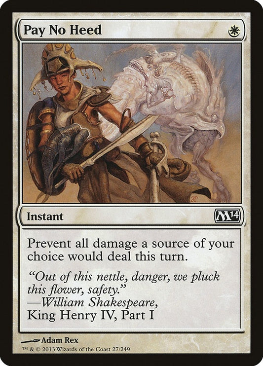 Image for Pay No Heed (27) (M14) - Magic: The Gathering