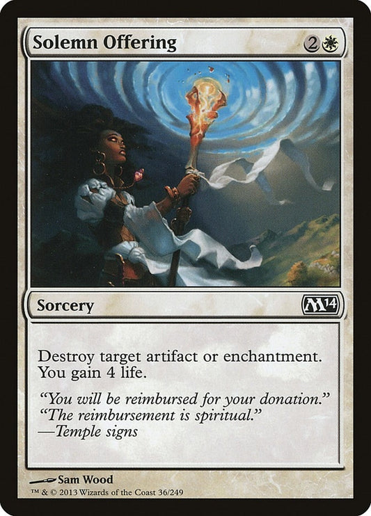 Image for Solemn Offering (36) (M14) - Magic: The Gathering