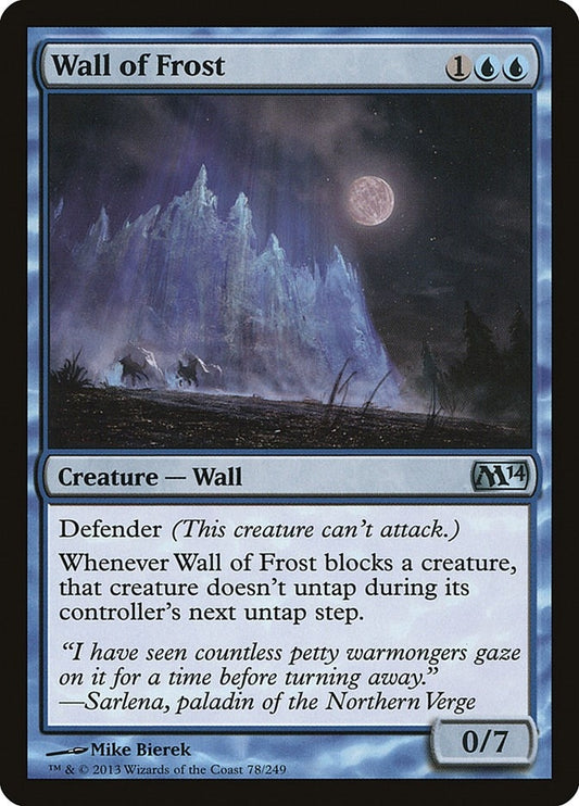 Image for Wall of Frost (78) (M14) - Magic: The Gathering