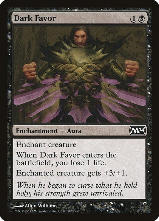 Image for Dark Favor (92) (M14) - Magic: The Gathering