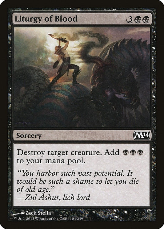 Image for Liturgy of Blood (104) (M14) - Magic: The Gathering