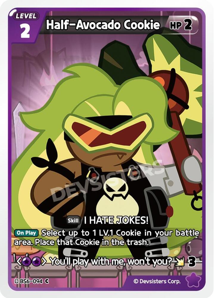 Half-Avocado Cookie (BS6-094) (BS5-BS7)