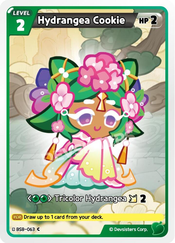 Hydrangea Cookie (BS8-063) (BS8-BS9)