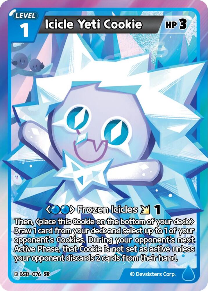 Icicle Yeti Cookie (BS8-076) (BS8-BS9)