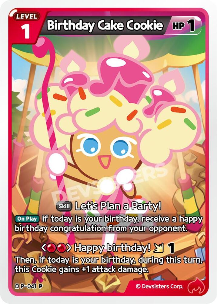 Birthday Cake Cookie (P-041) (P)