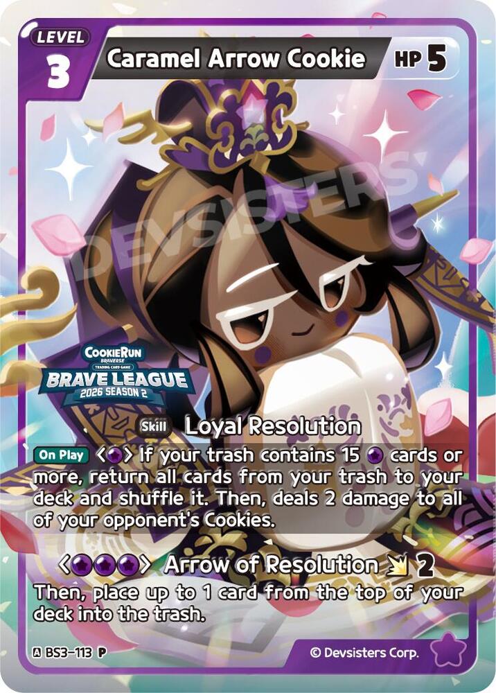 Caramel Arrow Cookie (BS3-113) (P)