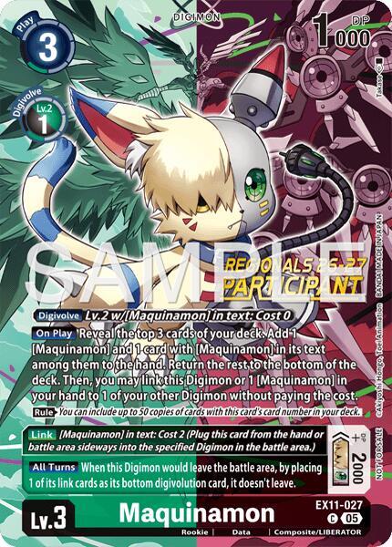Maquinamon (Regionals 26-27 Season 2 Participant) (EX11-027 C) (EX-11)