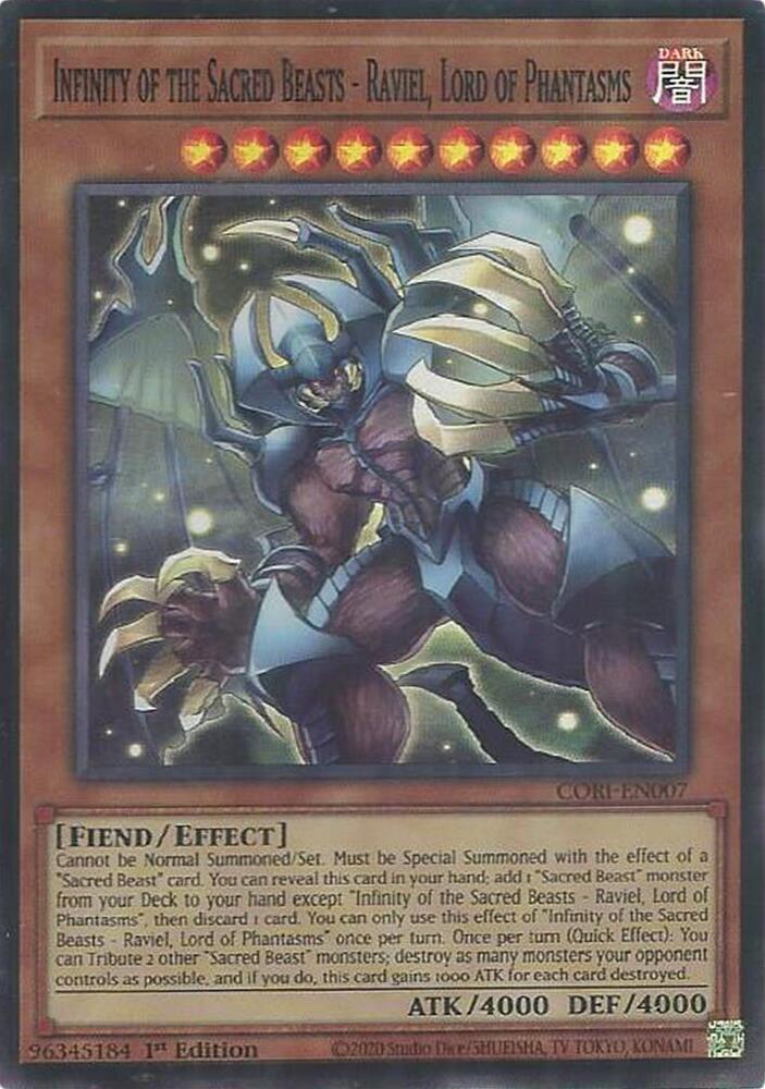 Infinity of the Sacred Beasts - Raviel, Lord of Phantasms (CORI-EN007) (CORI)